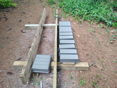 Metal Shelf For Storage Grey Good Condition