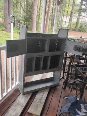 Metal Shelf For Storage Grey Good Condition