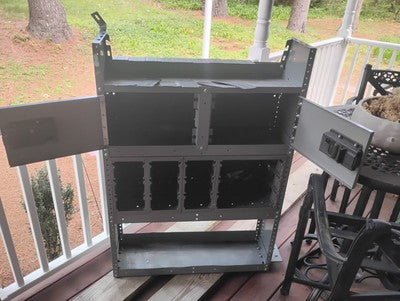 Metal Shelf For Storage Grey Good Condition