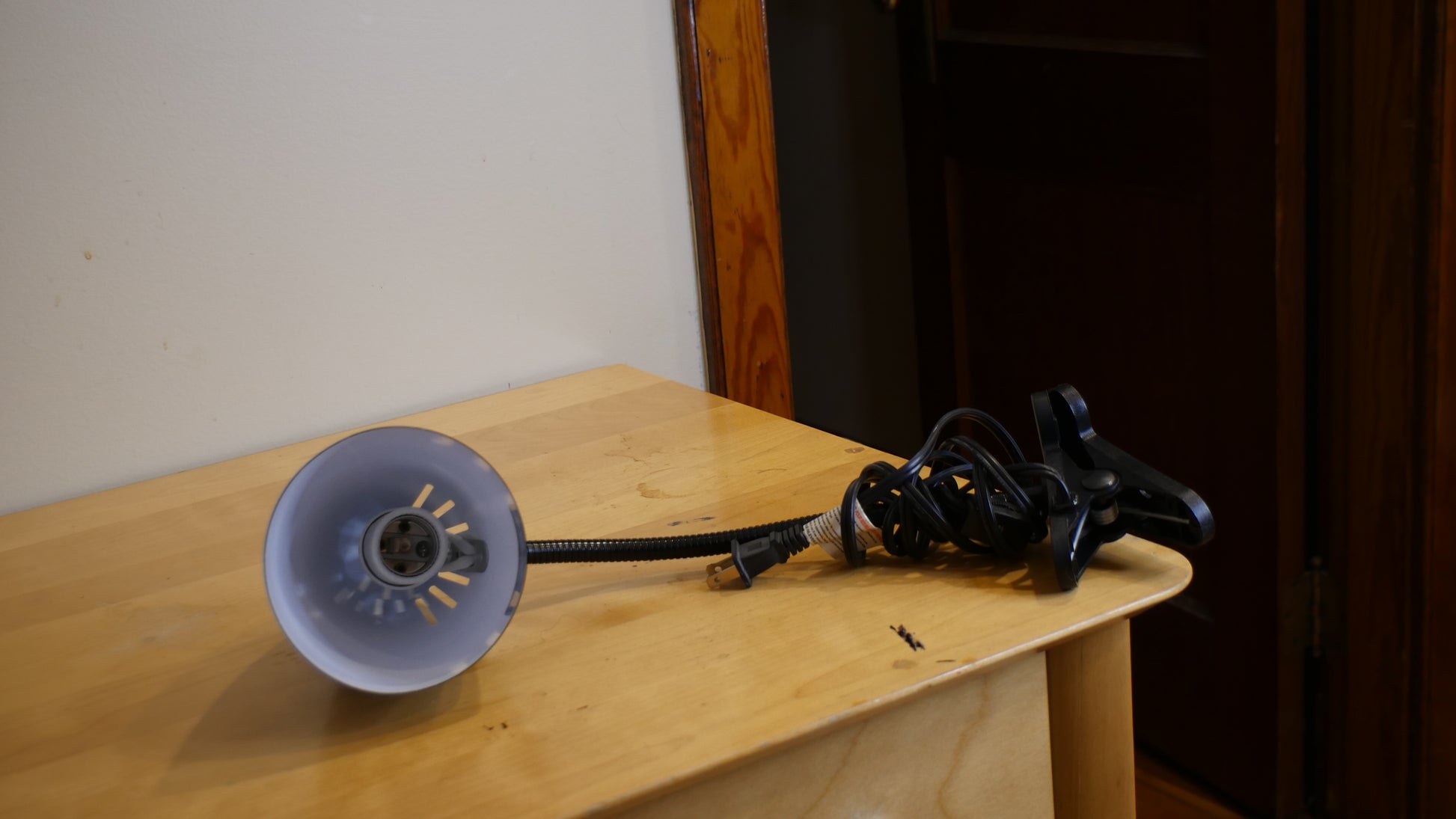 Intertek Gooseneck Clip Light Desk Lamp LED