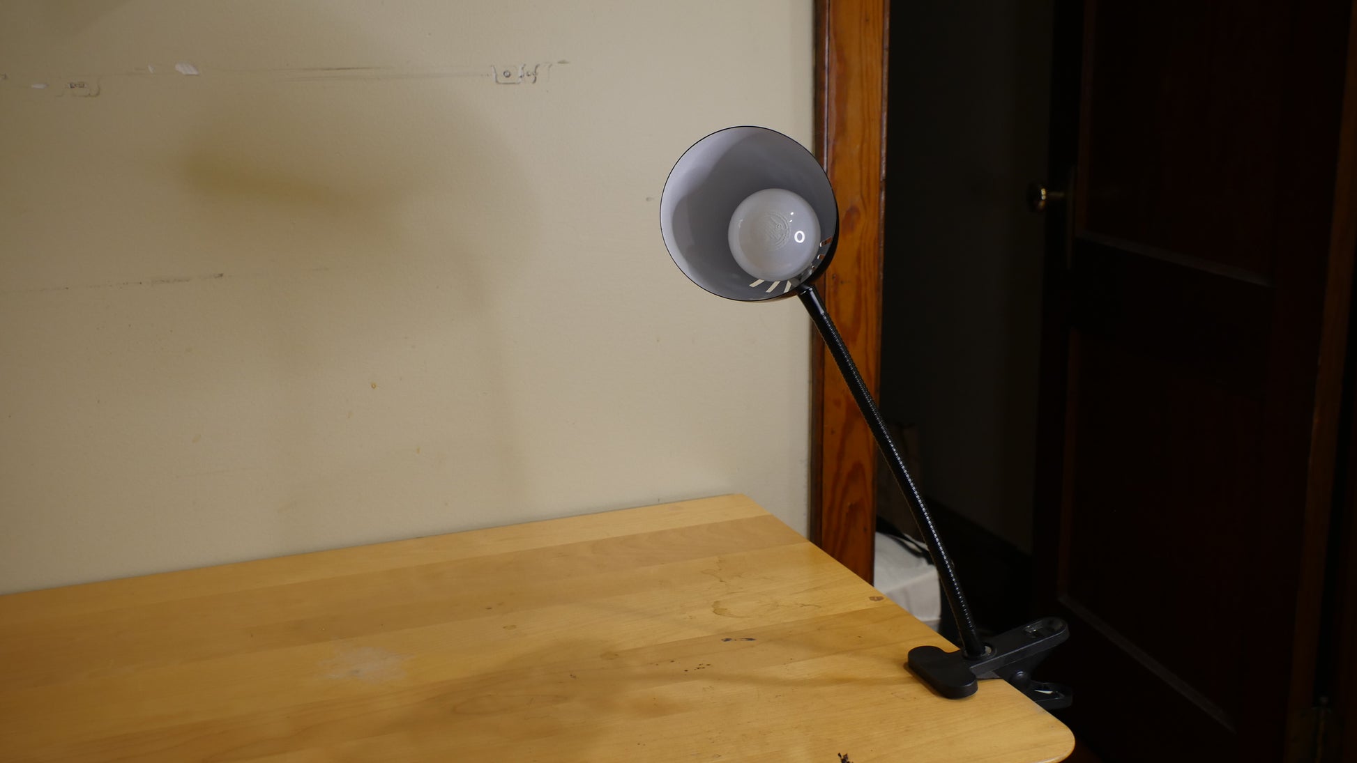Intertek Gooseneck Clip Light Desk Lamp LED