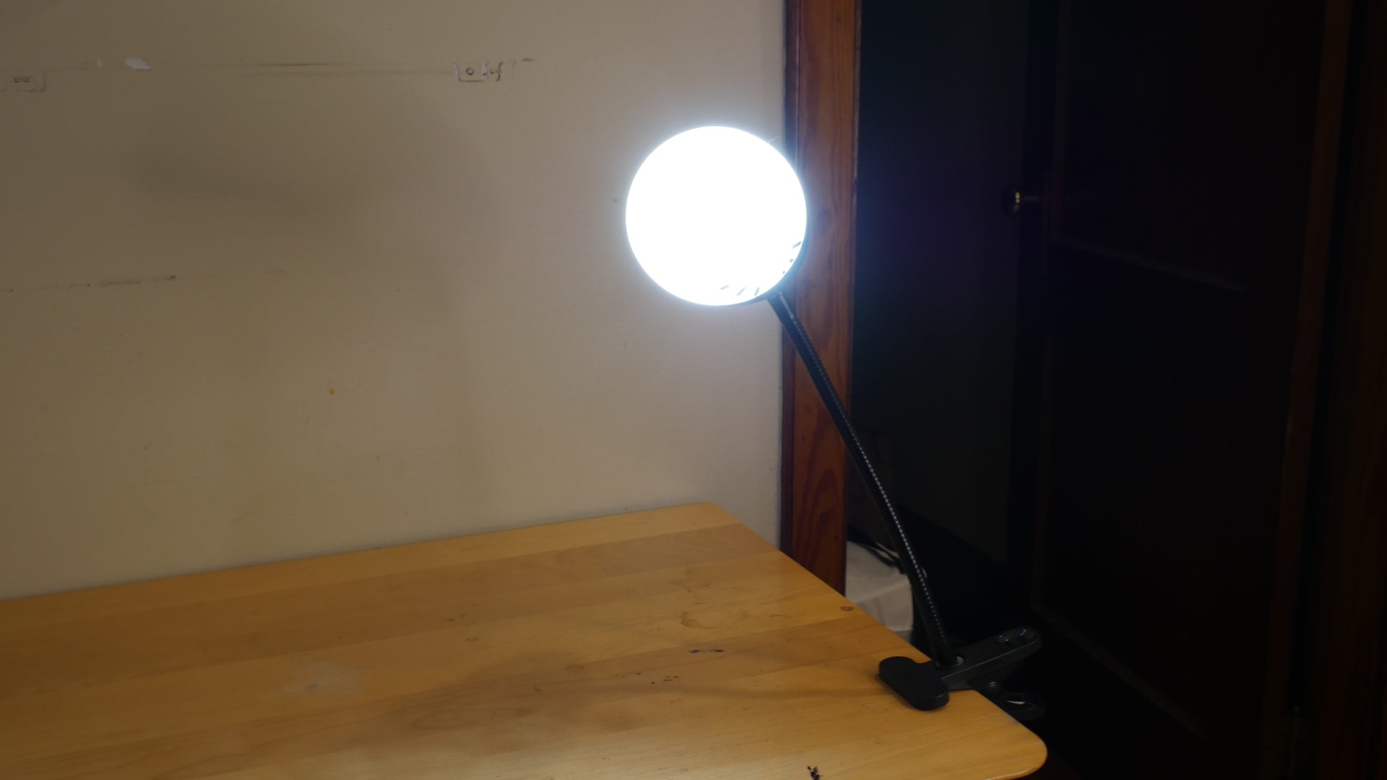 Intertek Gooseneck Clip Light Desk Lamp LED