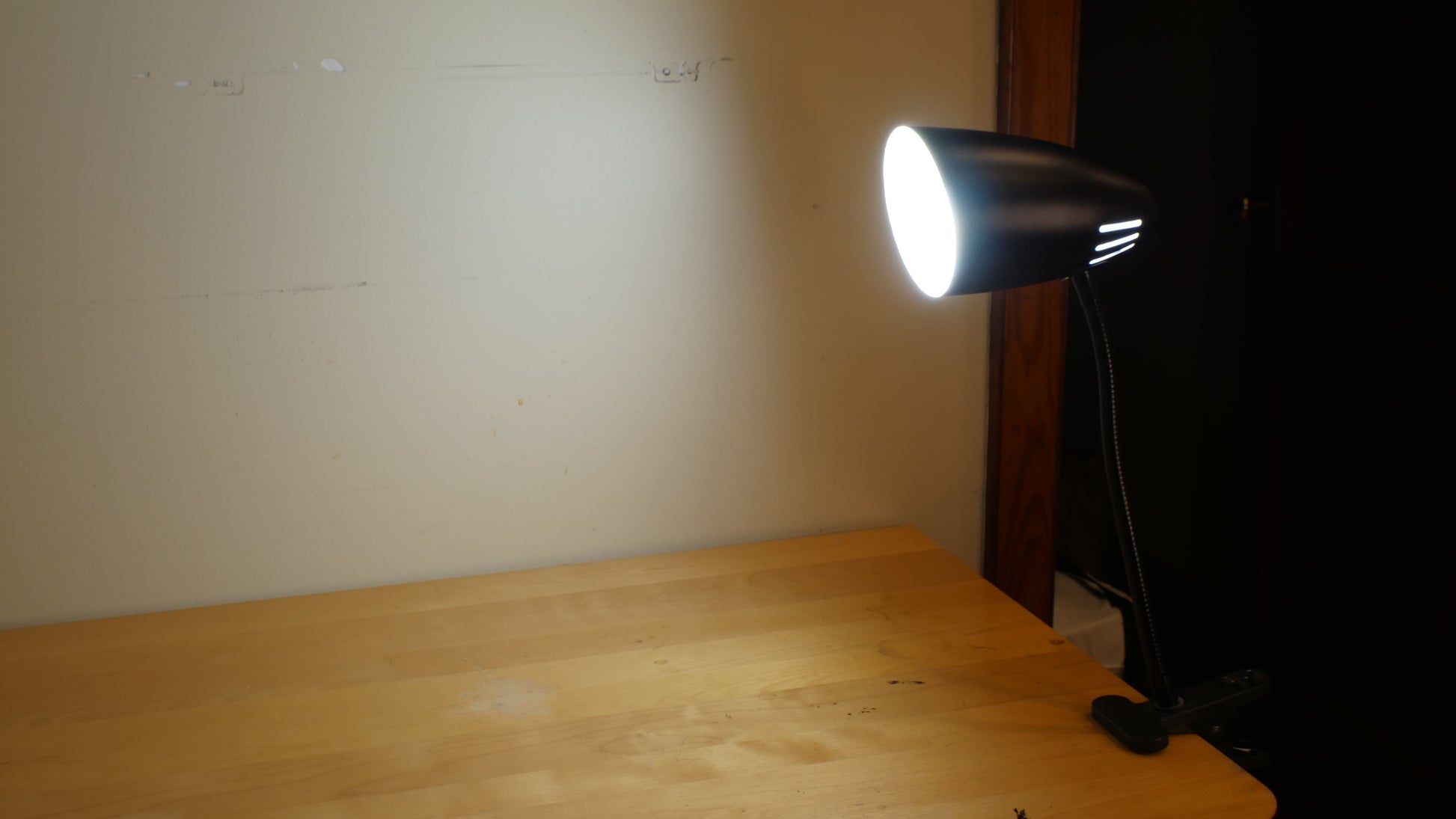 Intertek Gooseneck Clip Light Desk Lamp LED