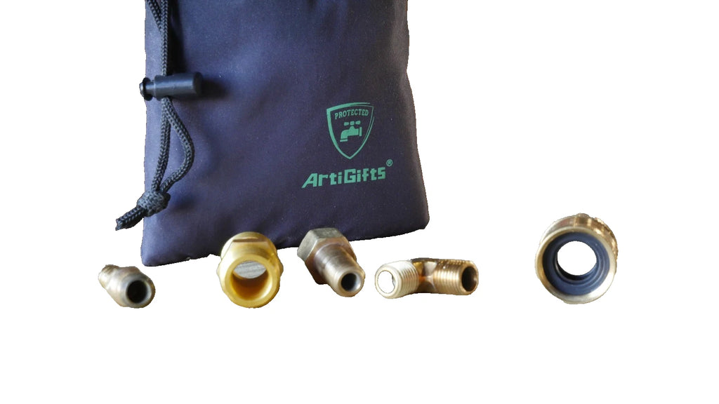 Lot of 5 pcs.  Male/Female NPT Brass  Threaded USA Fittings