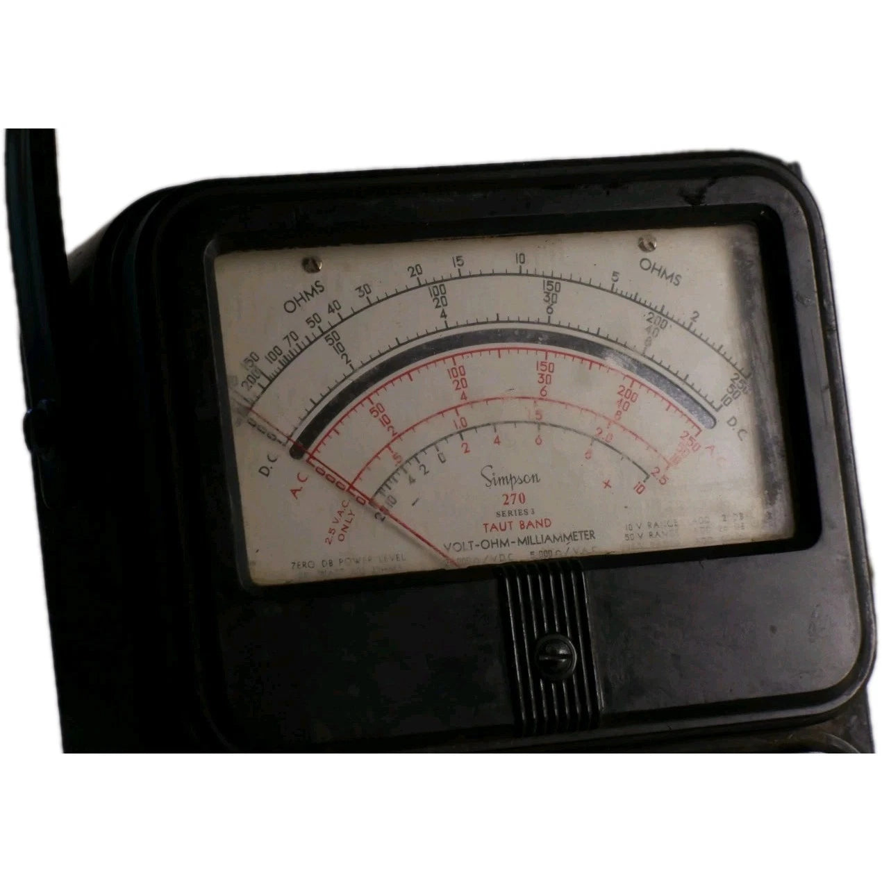 Simpson Series 3 Model 270  Volt-Ohm-Milliammeter Meter Tested!